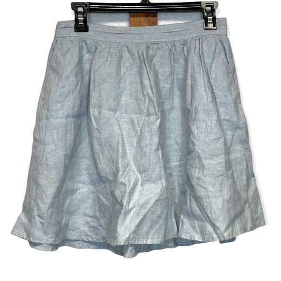 Joie Dresses & Skirts - Joie 100% Linen Light Blue A Line Skirt Size M